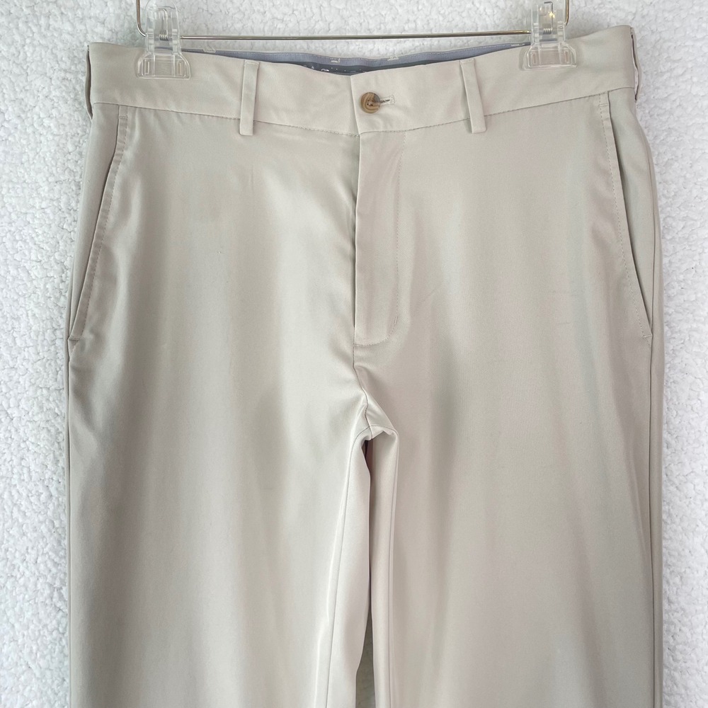 Walter Hagen 11 Series Mens Golf Pants Khaki Beige 32x30 Performance Trousers